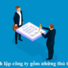 thu tuc thanh lap cong ty moi nhat